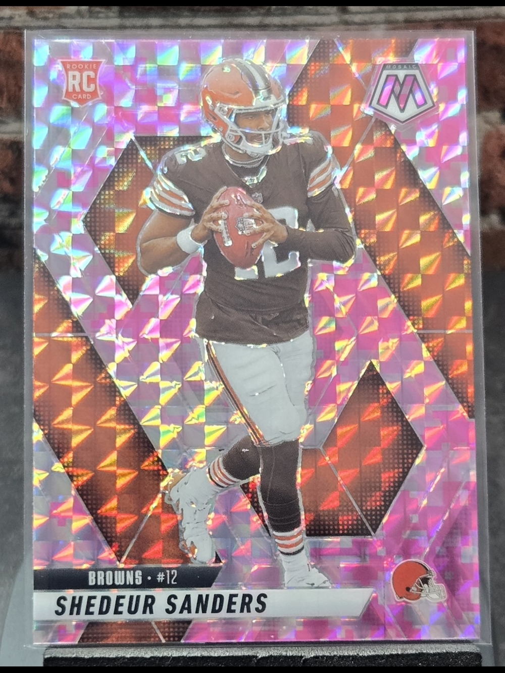 Panini Pink Holographic Shedeur Sanders Rookie Card